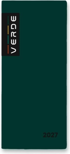 Weekplanner Verde 2027 groen in PVC-hoes