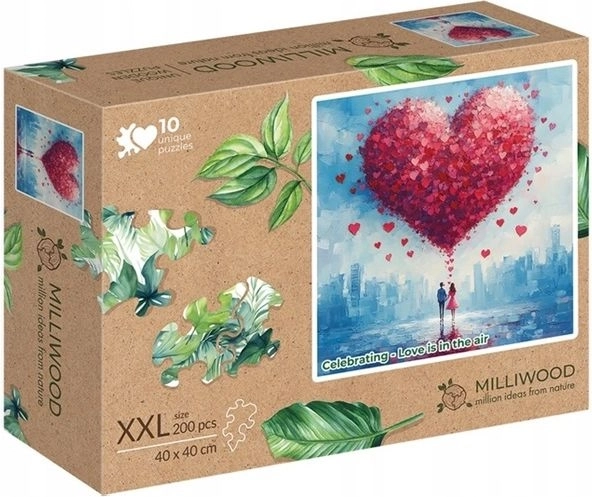 Milliwood houten puzzel XXL „Liefde hangt in de lucht” 200 stukjes