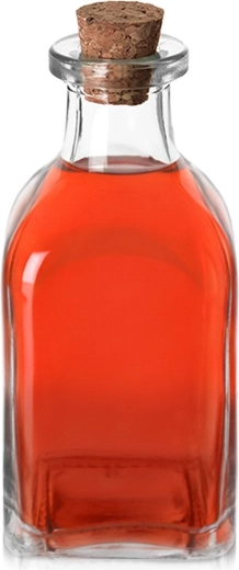 Glazen fles met kurk 110 ml