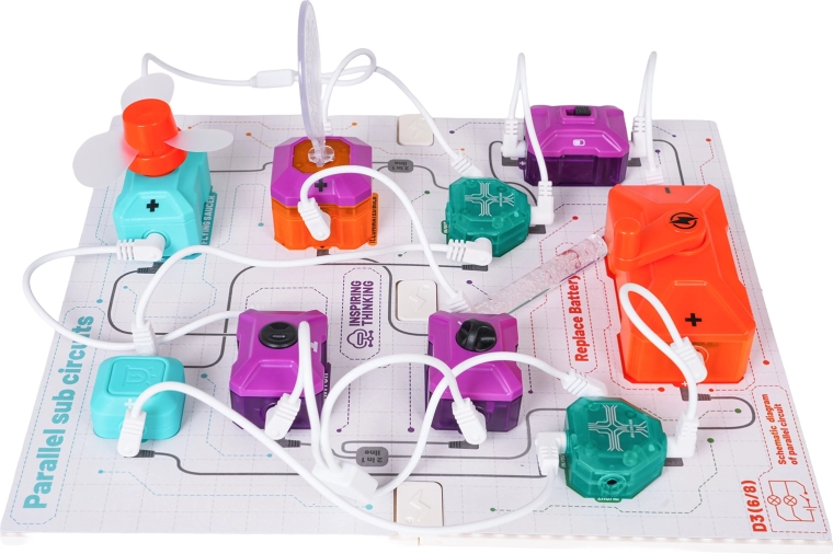 Modulair systeem voor eenvoudige opbouw van circuits