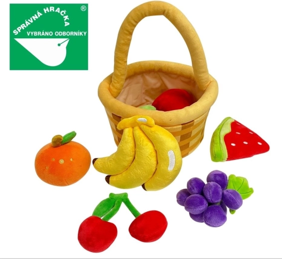 Magic Baby pluchen fruit in mandje