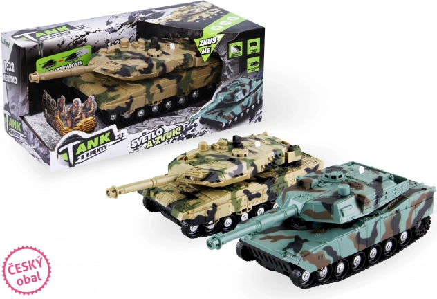 Frictietank met licht- en geluidseffecten 26 cm