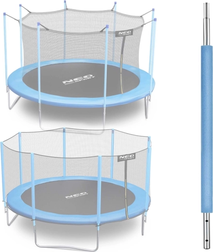 Neo-Sport onderste deel van de paal voor trampoline 8–15 ft blauw (voor buiten- en binnennet)