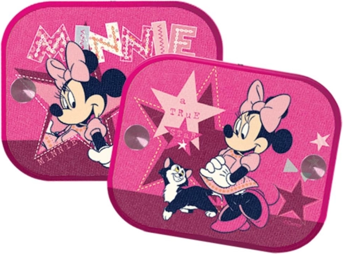 Minnie Mouse zonneschermen voor in de auto roze 2 stuks