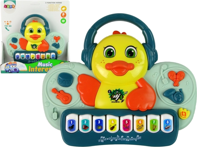 Interactieve piano Eendje DJ Geluidseffecten Muziekinstrumenten en melodieën