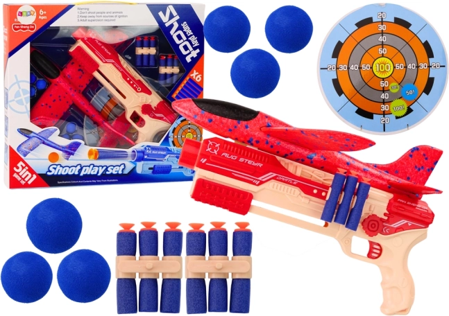 Schuimrubberen kogelwerper Aircraft Shield Set 5-in-1