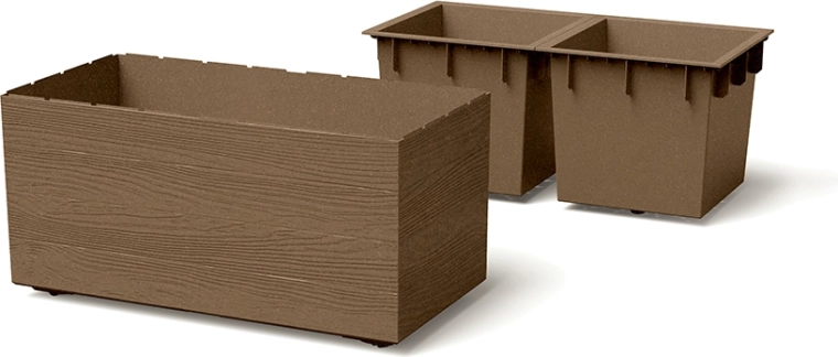 Twee gescheiden kamers met geïntegreerde inzetstukken