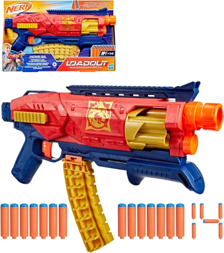 Hasbro Nerf Loadout Shadowspeed Recon-blaster met 14 darts N1