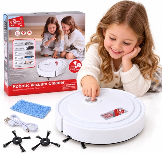 Robotstofzuiger voor kinderen met zuigfunctie