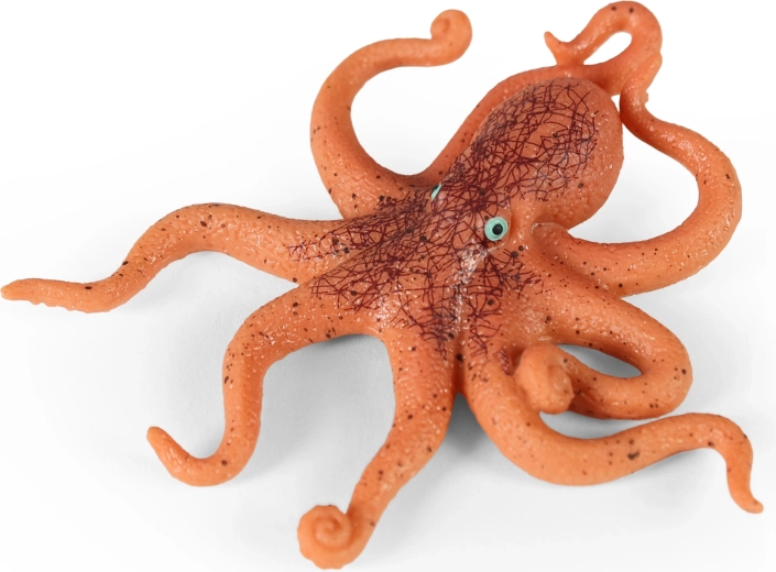 Rubberen octopus 12 cm