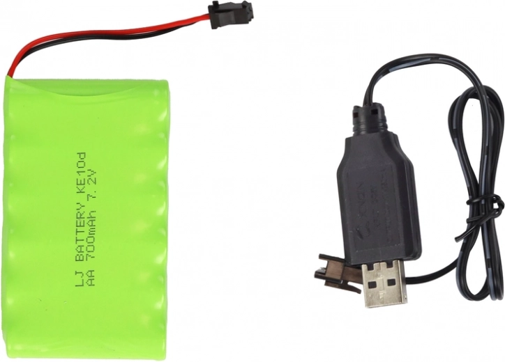 Lange speeltijd met accu’s en USB-opladen