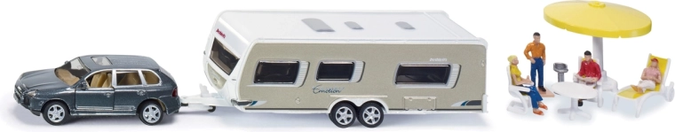 Siku Super personenauto met caravan