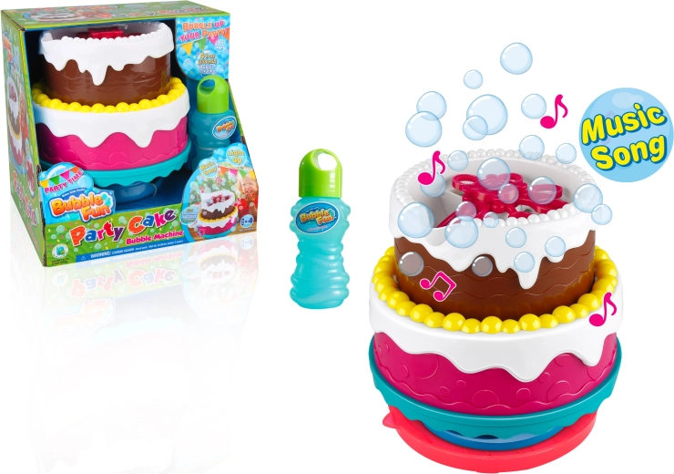 Bubble Fun bellenblazende verjaardagstaart met melodie en licht