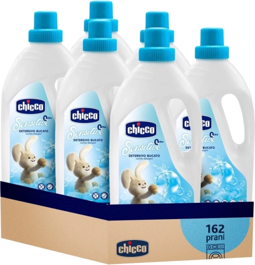 Chicco wasgel voor baby’s Sensitive 1,5 l – voordeelverpakking 6×