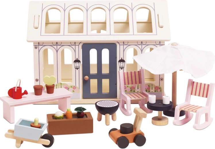 Houten oranjerie voor Le Toy Van poppenhuis
