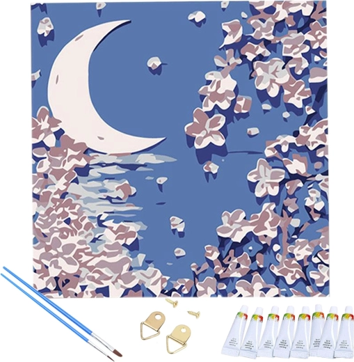 Alles in één doos: canvas, verf en penselen