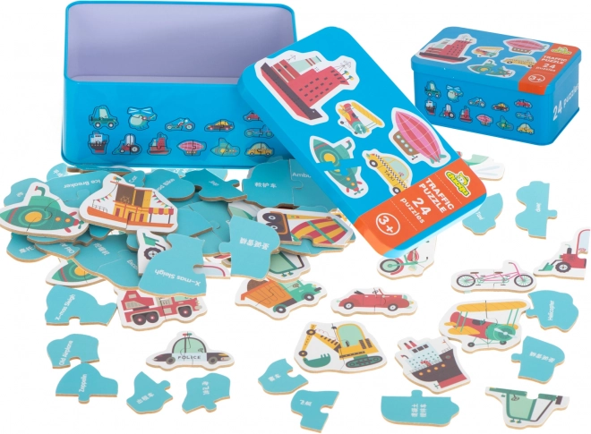 Puzzel in Blik Voertuigen