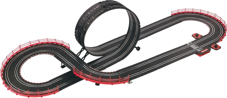 Actievolle baan met looping