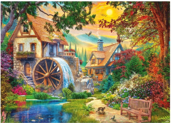 Puzzel DINO Schilderachtige molen 3000 stukjes