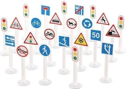 Set verkeersborden voor kinderen