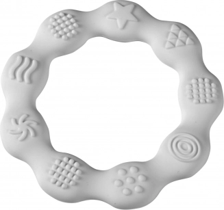 siliconen bijtring ring – wit