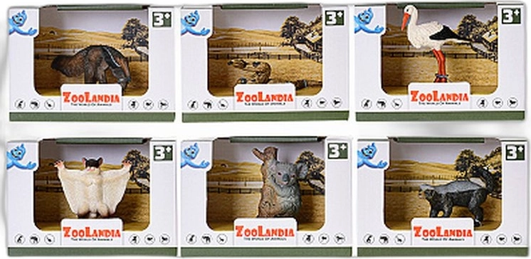 Zoolandia safari-dierfiguurtje (6 soorten) - 1 stuk