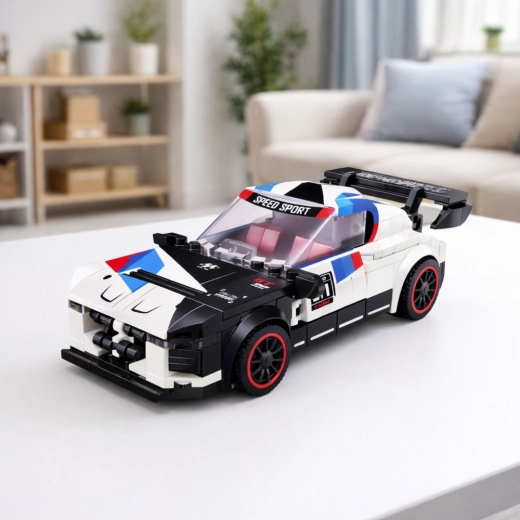 Sportauto met gedetailleerd design