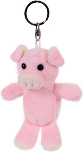 Pluchen hanger varkentje 8 × 9 cm