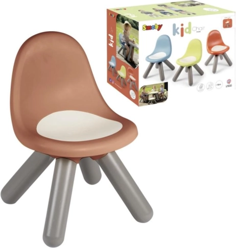 Kinderstoeltje van gerecycled plastic, baksteenrood