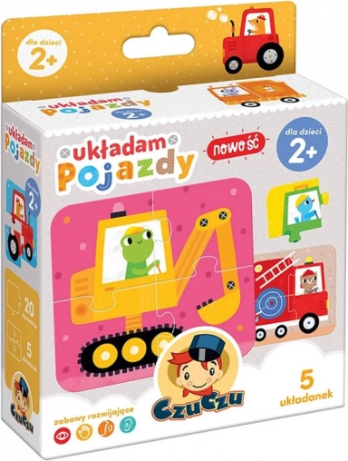 CzuCzu voertuigenpuzzel – 5 sets van 4 stukjes