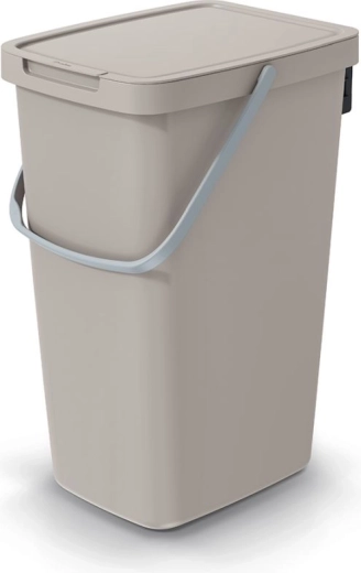 Prullenbak 20 l lichtbruin SYSTEMA Q COLLECT