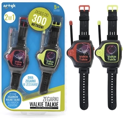 Kinderhorloges met walkietalkiefunctie, bereik tot 300 m - 2 stuks