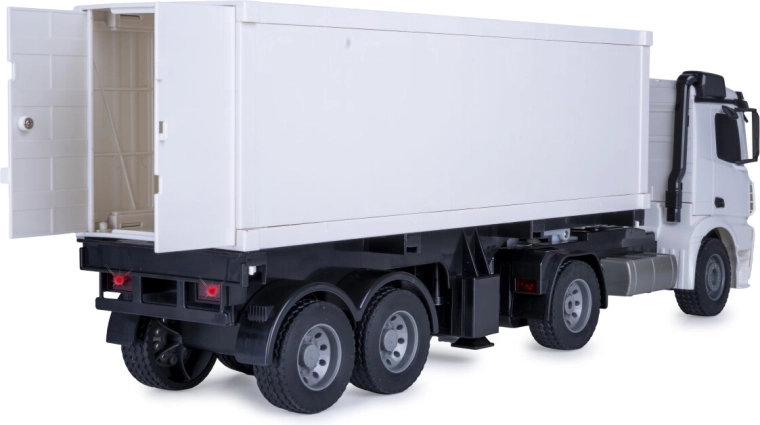 Plezier met laden: container, steunpoten en koppelschotel