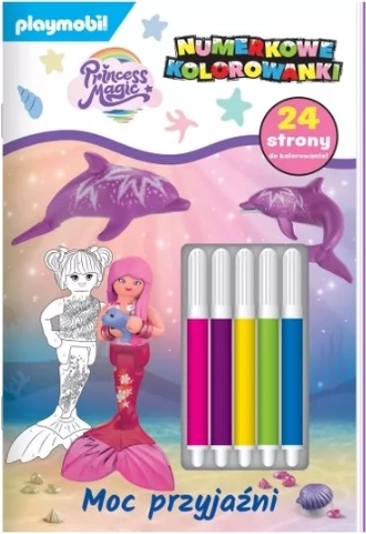 Playmobil Princess Magic kleurplaten op nummer met viltstiften