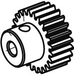Motorrondsel met 22 tanden M0,6 voor Akron, Myron en Ice Tiger