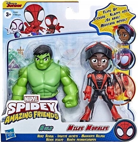 Hasbro Marvel Spidey en zijn geweldige vrienden figuren Miles Morales en Hulk