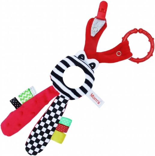 Moms Care knuffeldoekje met spiegeltje rood