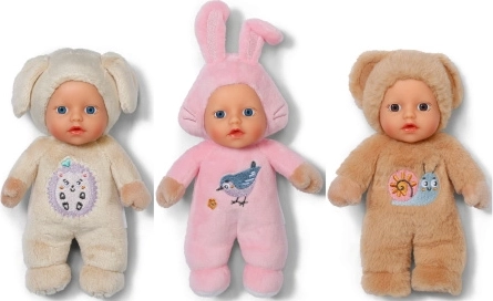 BABY born babypop knuffel in pluchen pakje 18 cm - 1 stuk