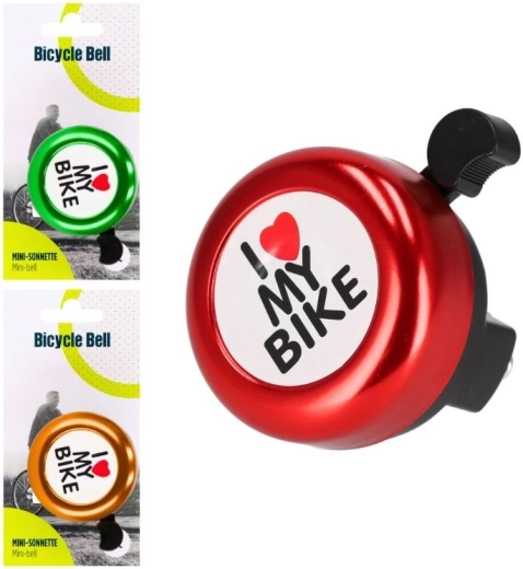 Metalen fietsbel in 3 kleuren - 1 stuk