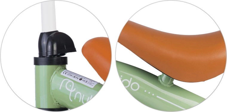 Verstelbaar zadel voor de juiste zithouding