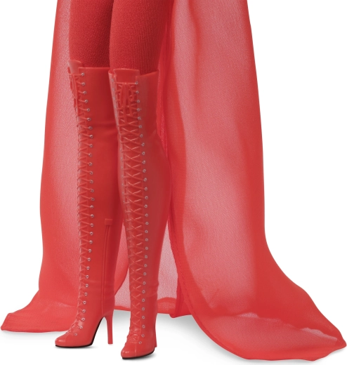 Overknee laarzen met vetersluiting