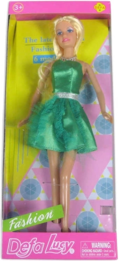 Pop Defa Lucy in groene cocktailjurk in doos