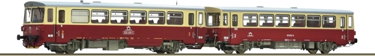 Roco dieselmotorwagen 810 491-1 met bijwagen ZSSK H0