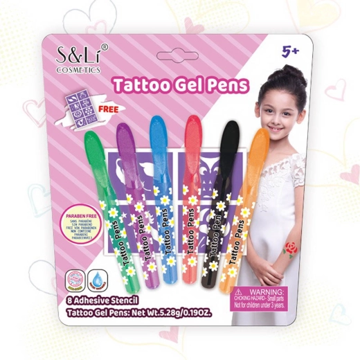 Set tattoo-stiften met sjablonen