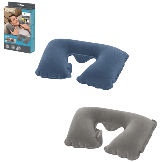 Opblaasbaar reiskussen voor de nek BESTWAY 37 × 24 × 10 cm