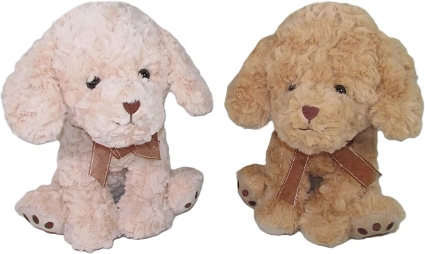 Pluchen hondje met strik 20 cm