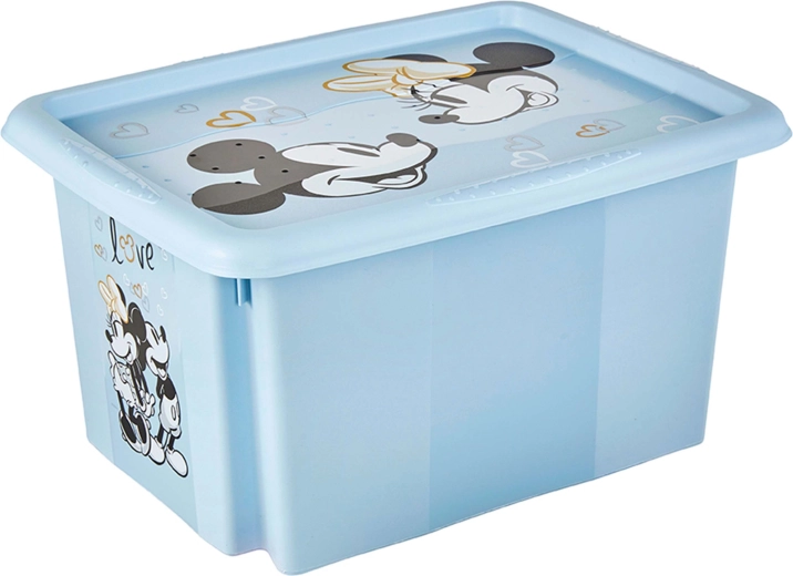 Opbergbox met deksel Mickey 15 l