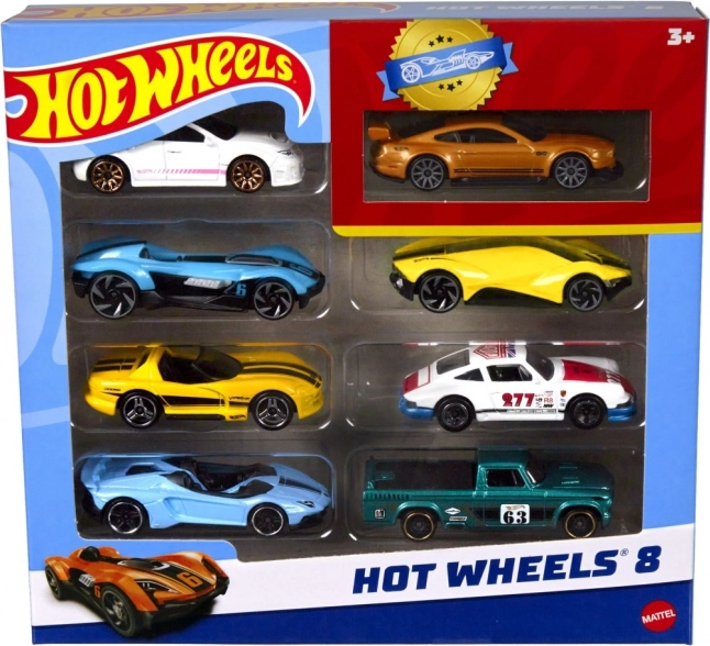 Set van 8 HOT WHEELS autootjes