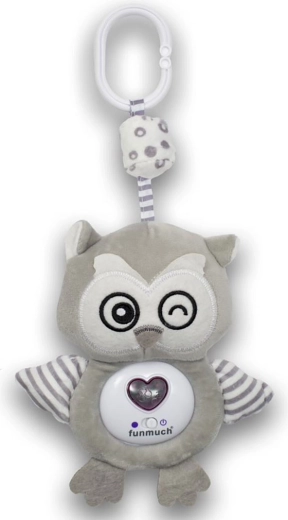 Pluchen hangspeeltje Baby Mix uil