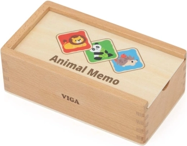 Houten memoryspel met dieren
